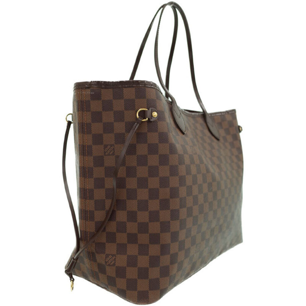 Louis Vuitton Damier Ebene Brown Neverfull Tote Bag - Picture 2 of 8